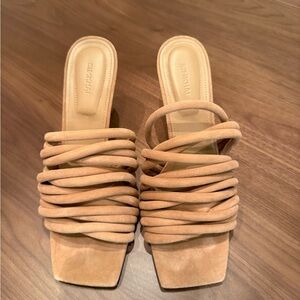 Johnathon Simkhai - suede Women's Tan Strappy Sandals
